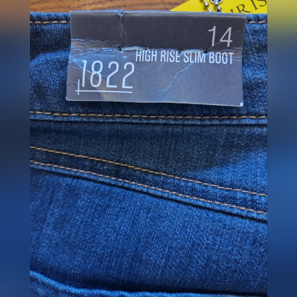NWT 1822 Denim High Rise Demi Boot Cut Jeans 14 - Picture 6 of 8